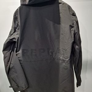 Men's Replay long nylon jacket